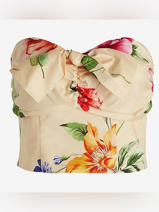 Express Tops - NWT EXPRESS BEAUTIFUL BOTANICAL FLORAL TUBE TOP